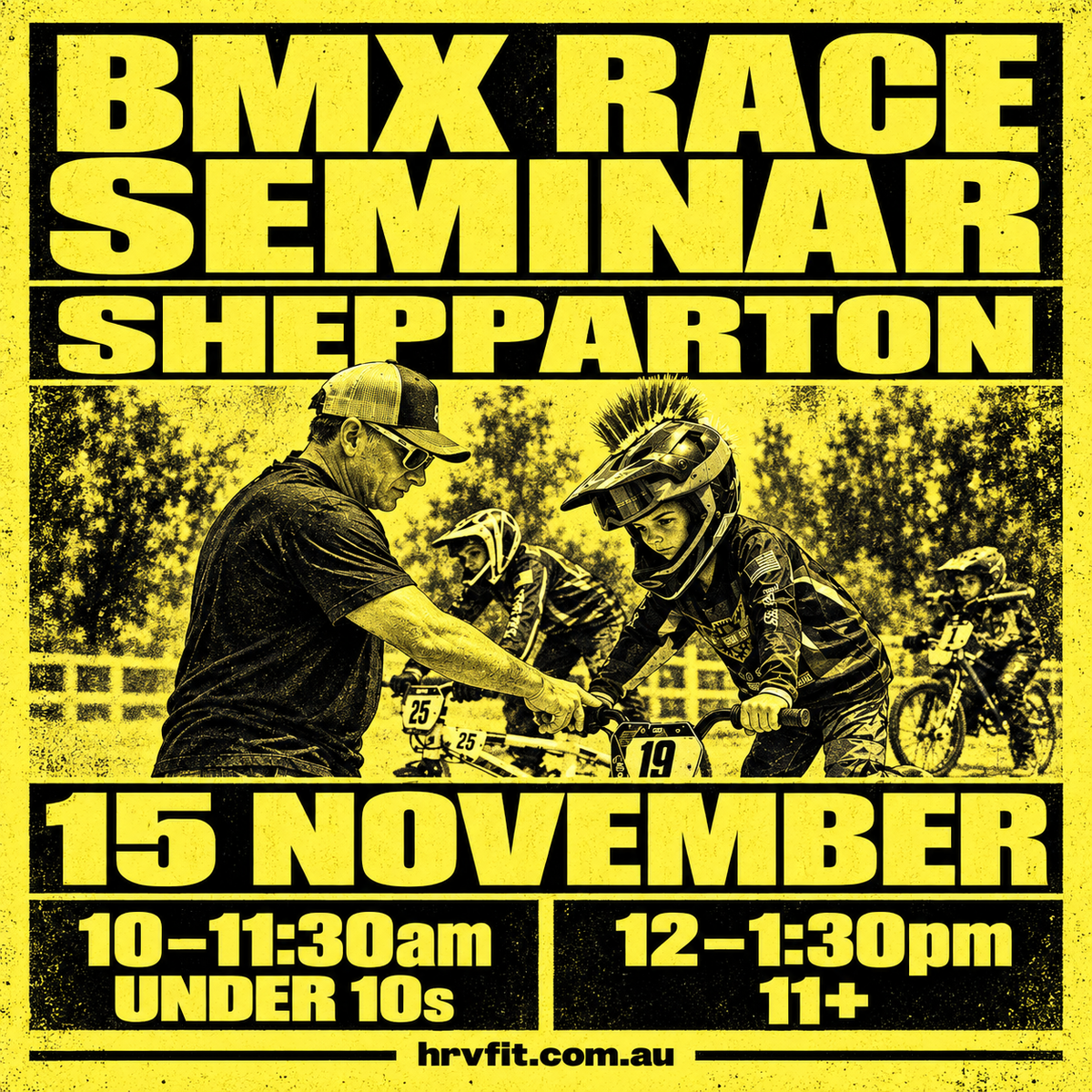 BMX Race Seminar with Tony Harvey in Shepparton on 15 November 2026