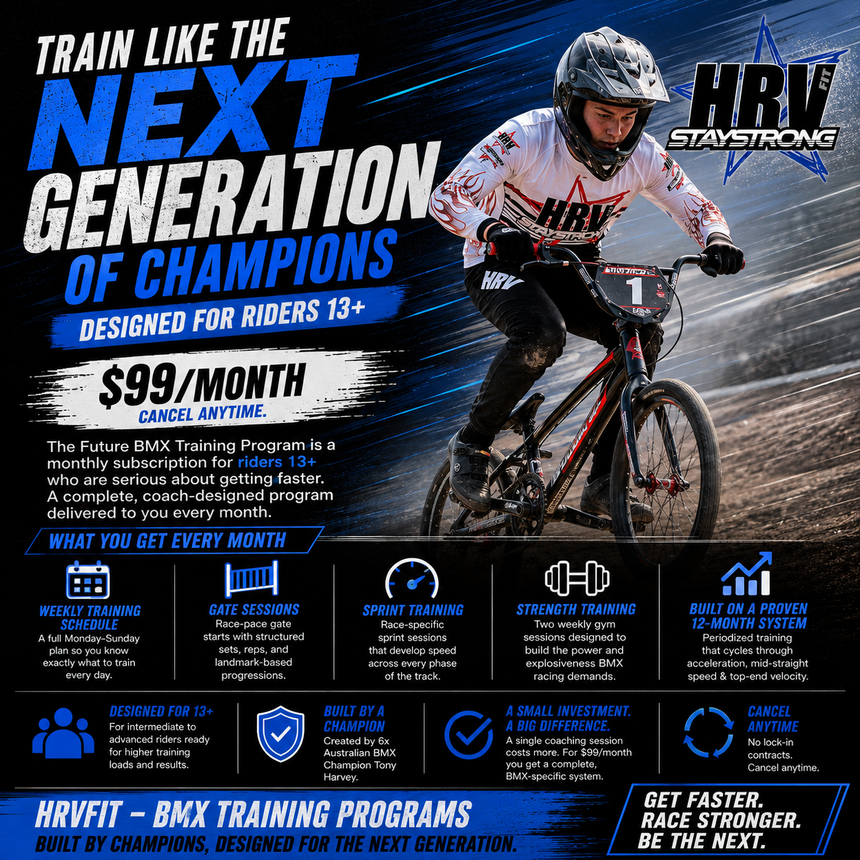 The Future BMX Training Program — Monthly Subscription